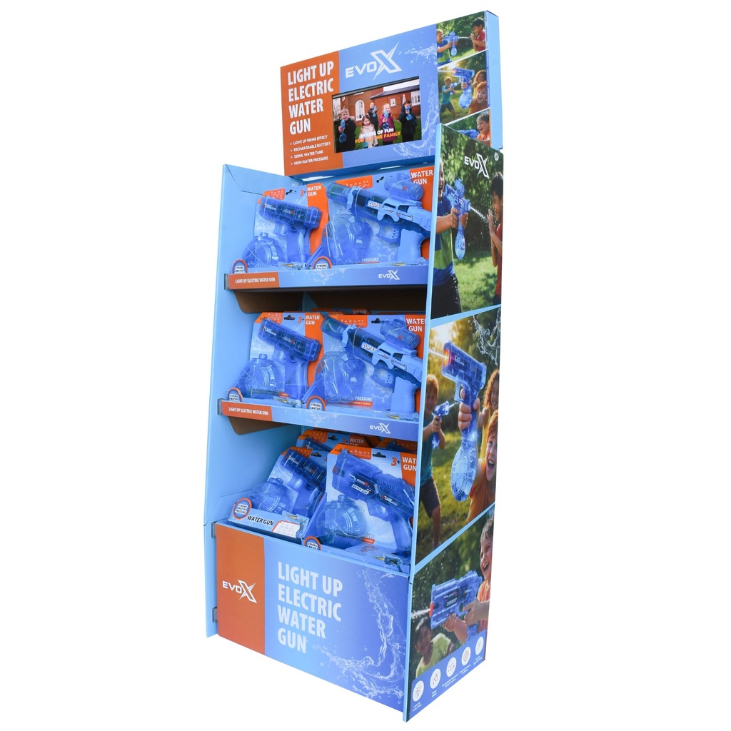 Evo-X POS Light Up Electric Water Gun Stand