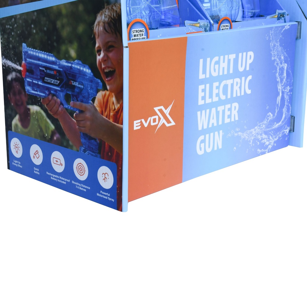 Evo-X POS Light Up Electric Water Gun Stand