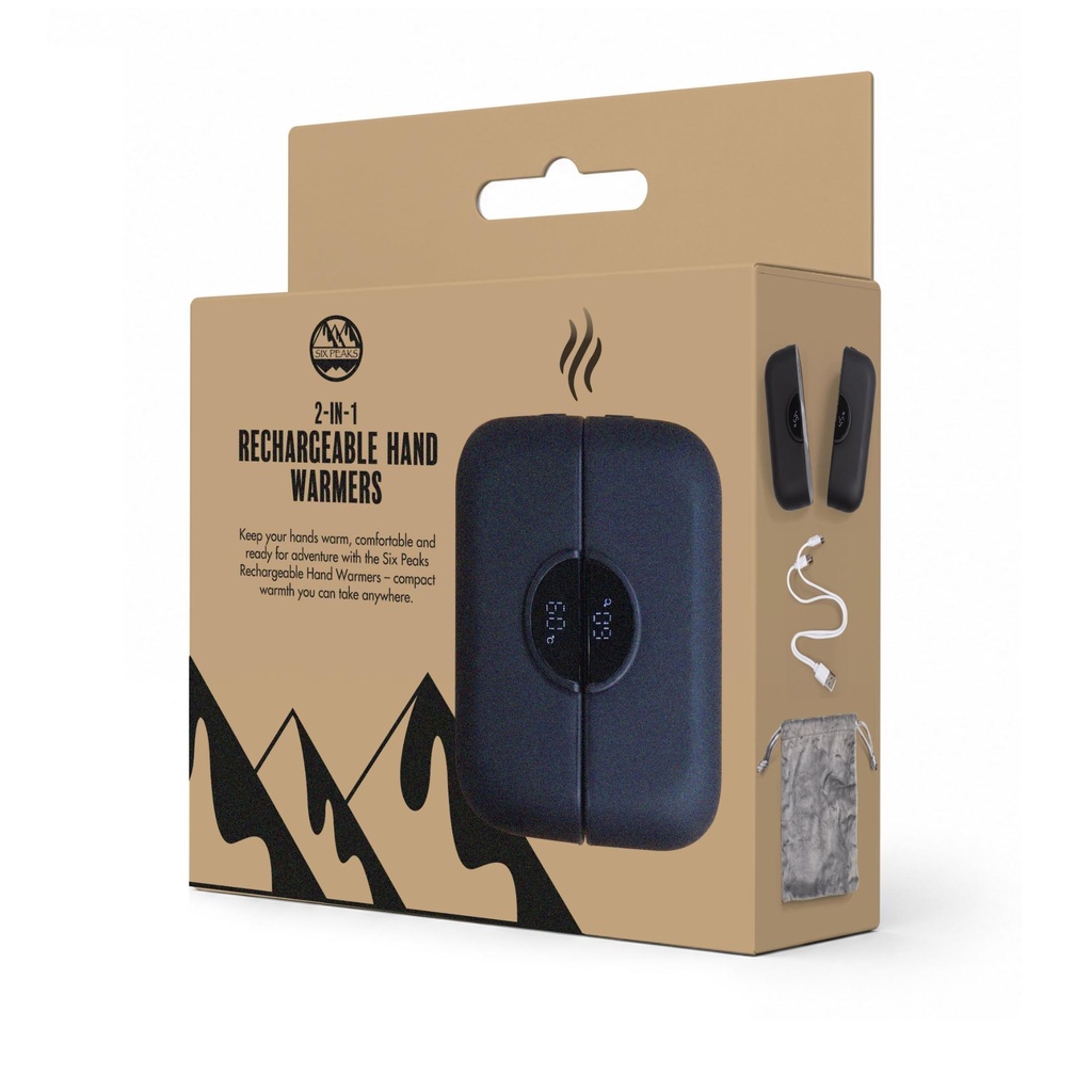 Six Peaks Rechargeable Hand Warmers (Pack of 2)