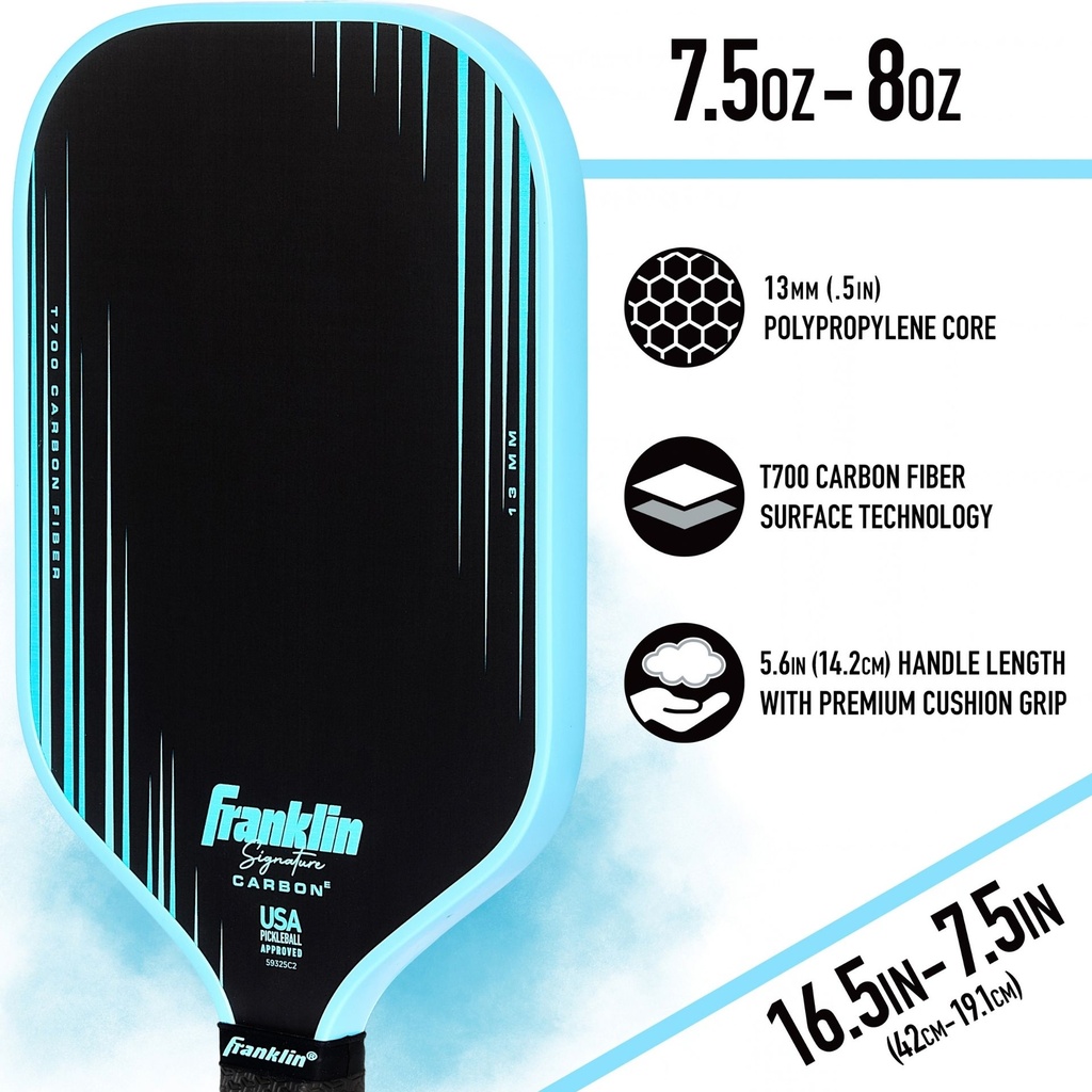 Franklin Signature Carbon Elongated Series Pickleball Paddle