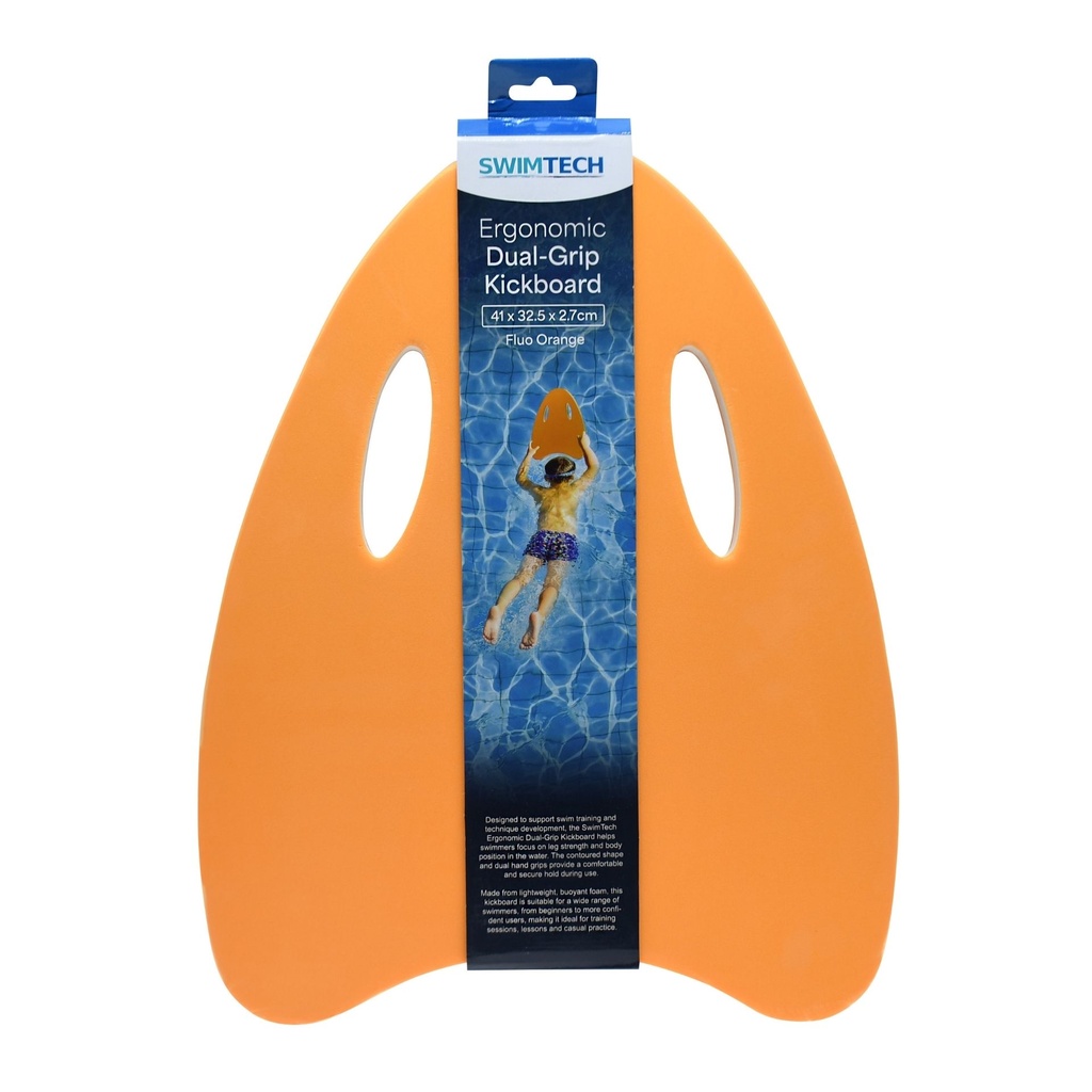 SwimTech Ergonomic Dual-Grip Kickboard